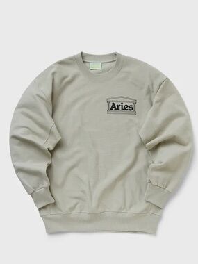 Aries Arise Temple Sweatshirt S | Made in Italy Premium Cotton Graphic Crewneck